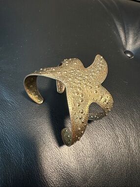 Lily Pulitzer for Target Textured Gold Starfish Cuff Bracelet